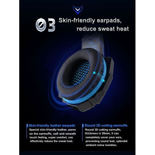Kotion Each G 9000 3.5mm Gaming Headset For PS5, PS4, PC, Xbox, Phone Etc