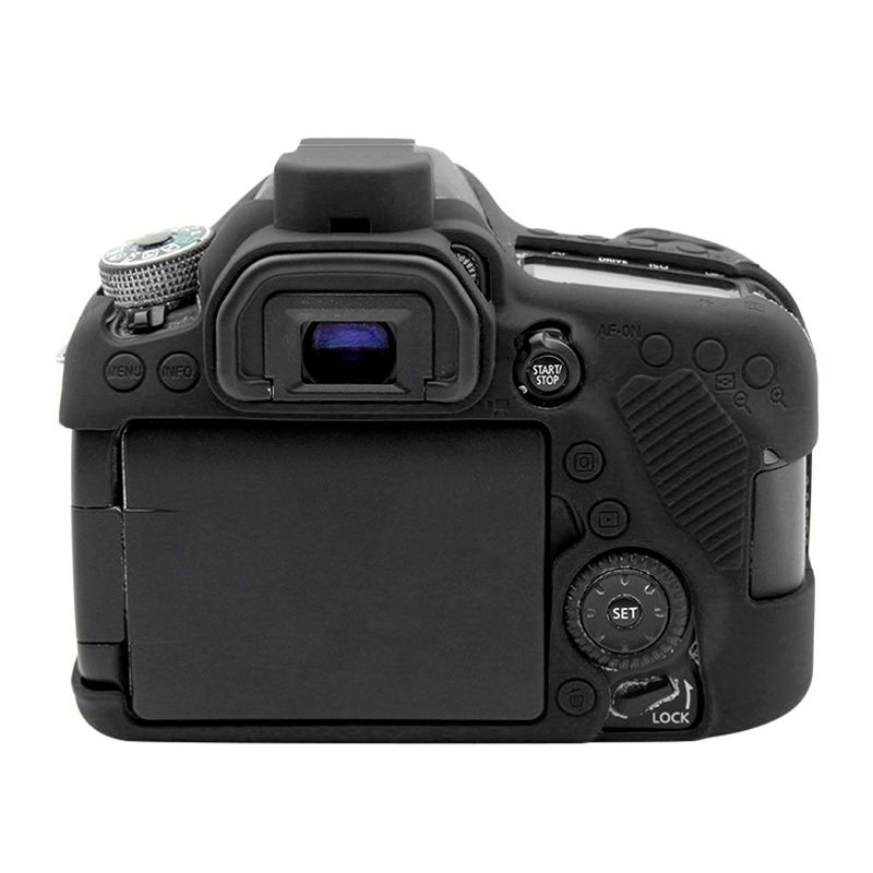 PULUZ Soft Silicone Protective Case For Canon EOS 80D(Black)