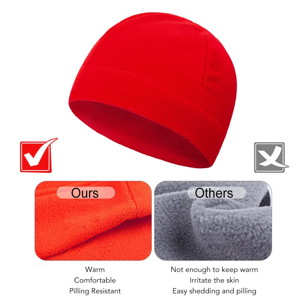 Windproof Fleece Cap Women Men Winter Hat For Skiing