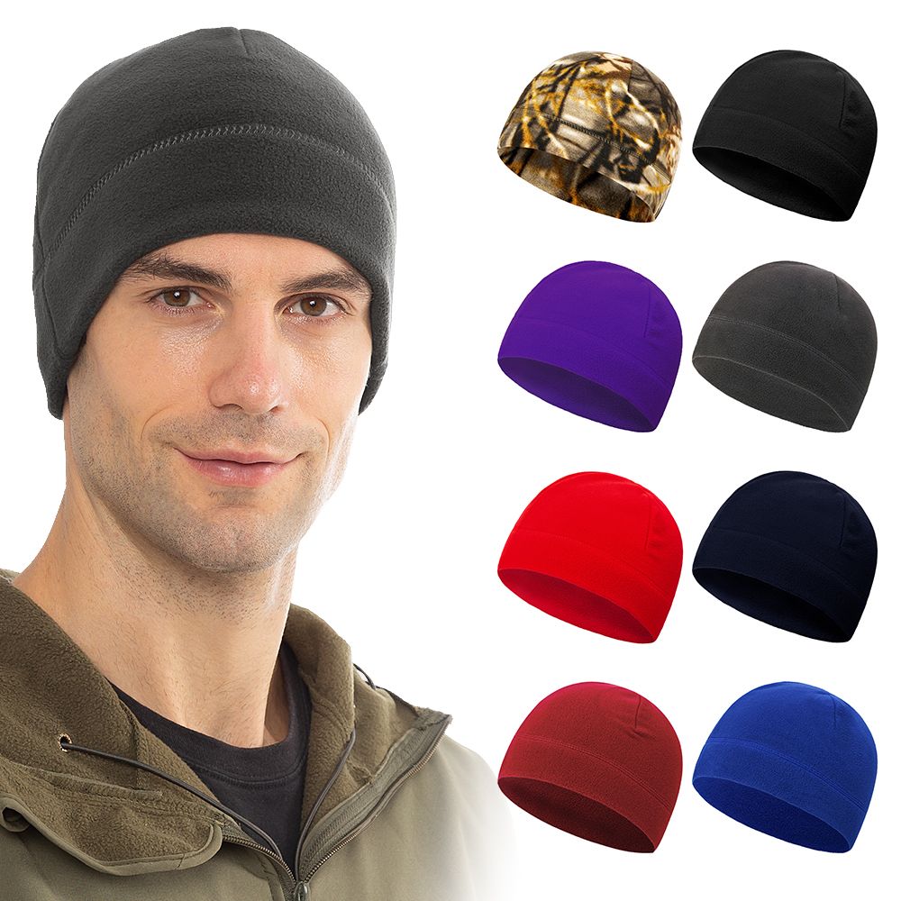 Windproof Fleece Cap Women Men Winter Hat For Skiing