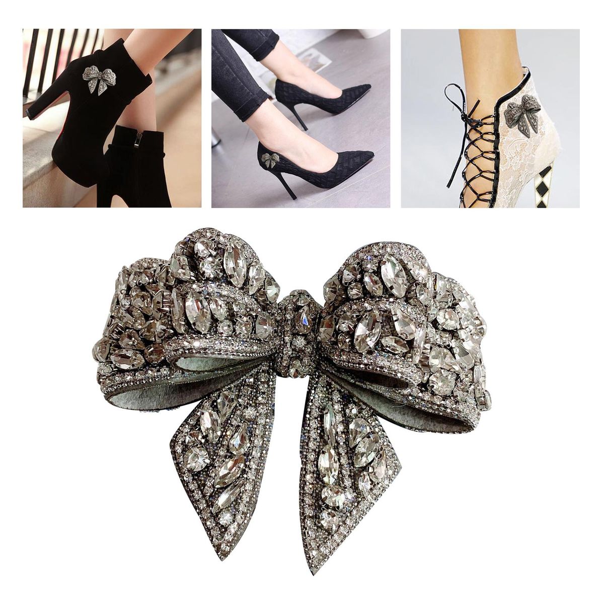 Shoe Butterfly Rhinestone Buckle Wedding Shoe 1pc
