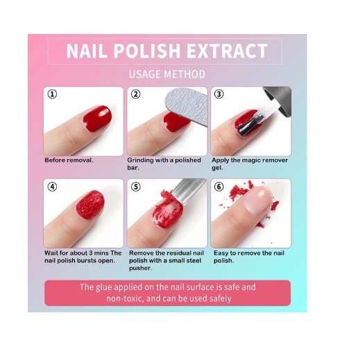 Nail Gel Polish Remover Poly Builder Gel Liquid - 1000ml