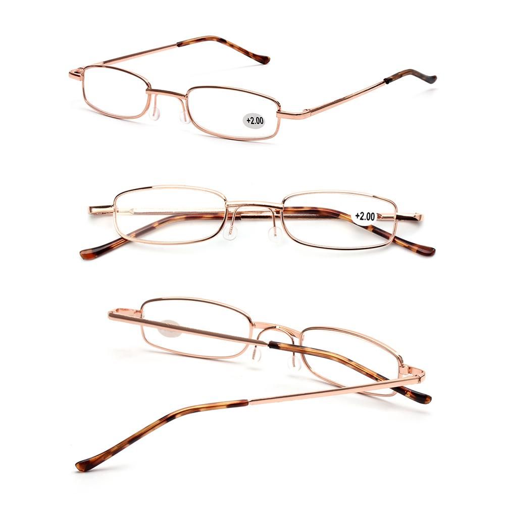 1 Set Reading Glasses with Pen Tube Case Women Men Portable Presbyopic Glasses Spring Hinge Eyeglasses Vision Care  1.00~ 4.00
