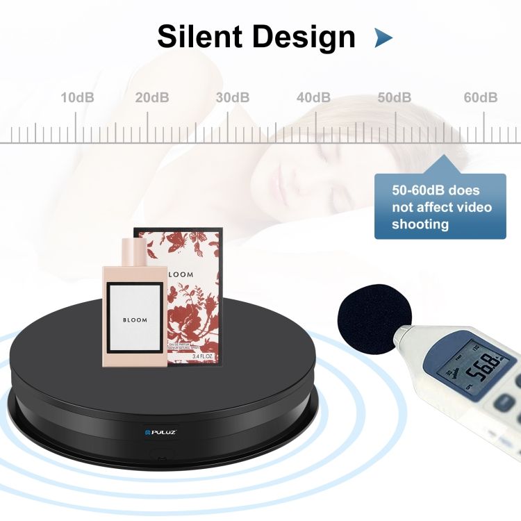 PULUZ 30cm Adjusting Speed Rotating Turntable Display Stand