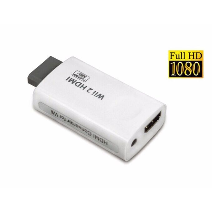 Wii To HDMI 720P / 1080P Converter HD Output Upscaling Video Audio Converter-White
