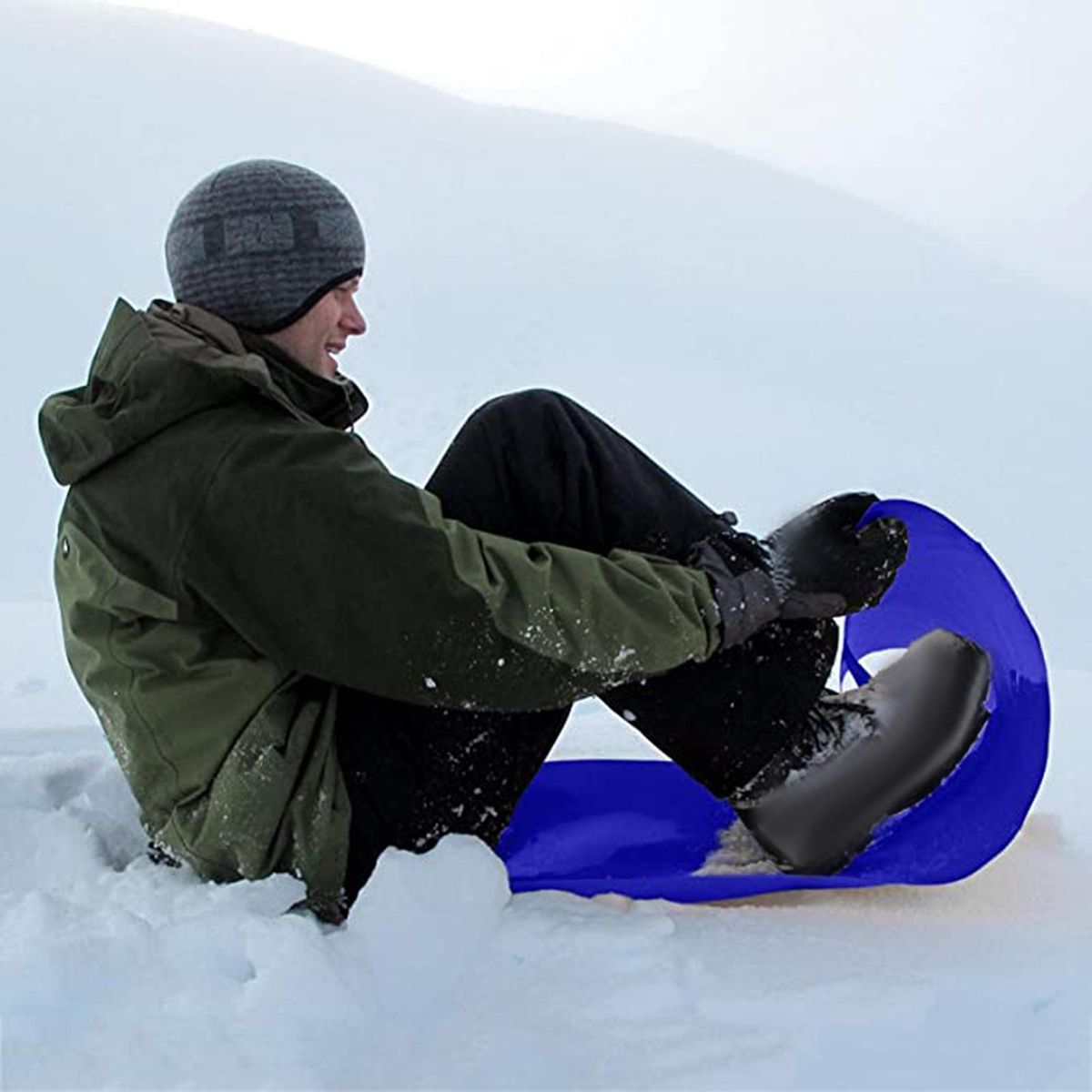 Snow Board Mat Snowboard Skiing Pad Snow Sled Blue Adults