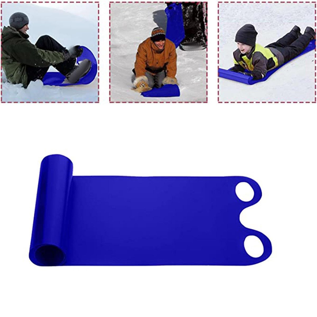 Snow Board Mat Snowboard Skiing Pad Snow Sled Blue Adults