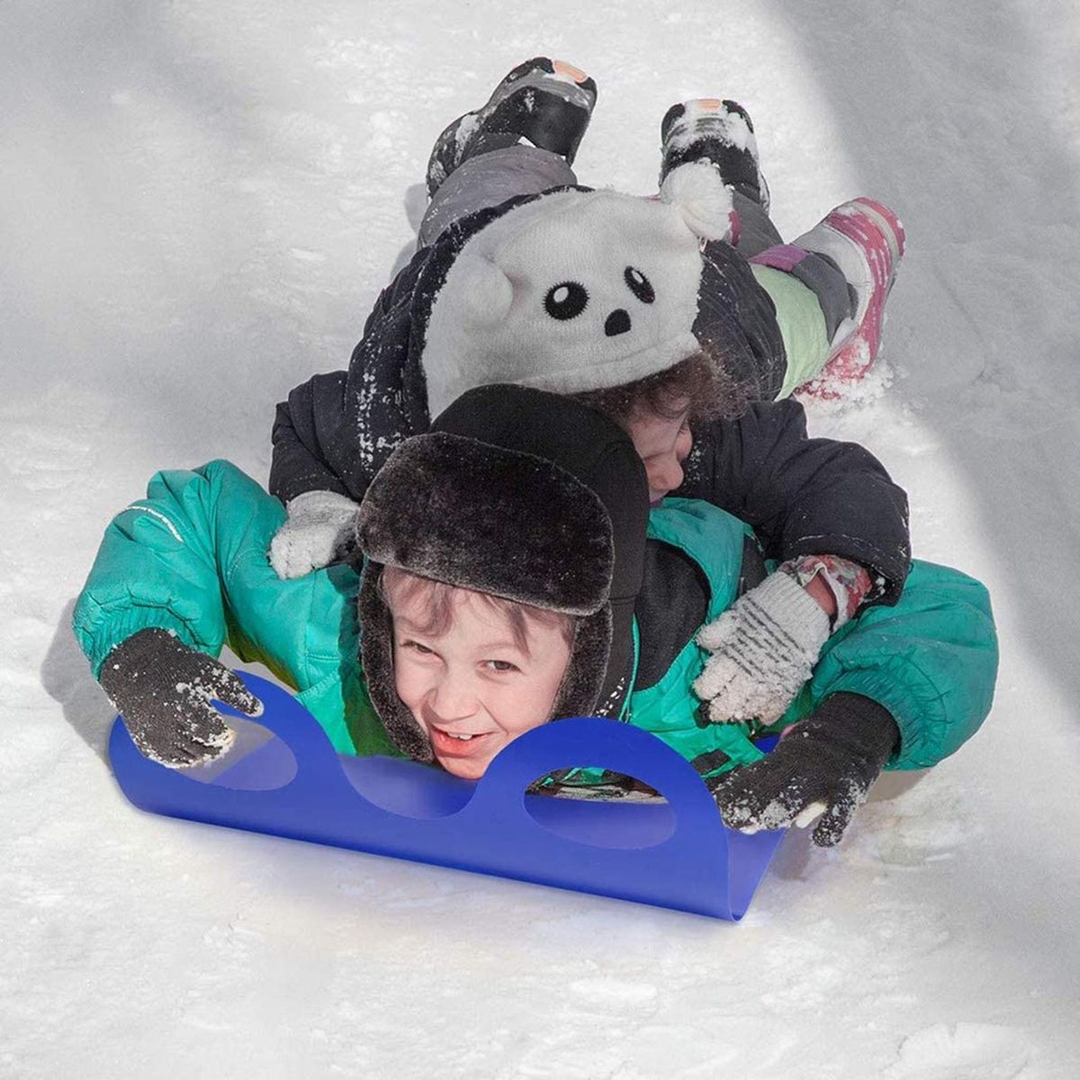 Snow Board Mat Snowboard Skiing Pad Snow Sled Blue Adults