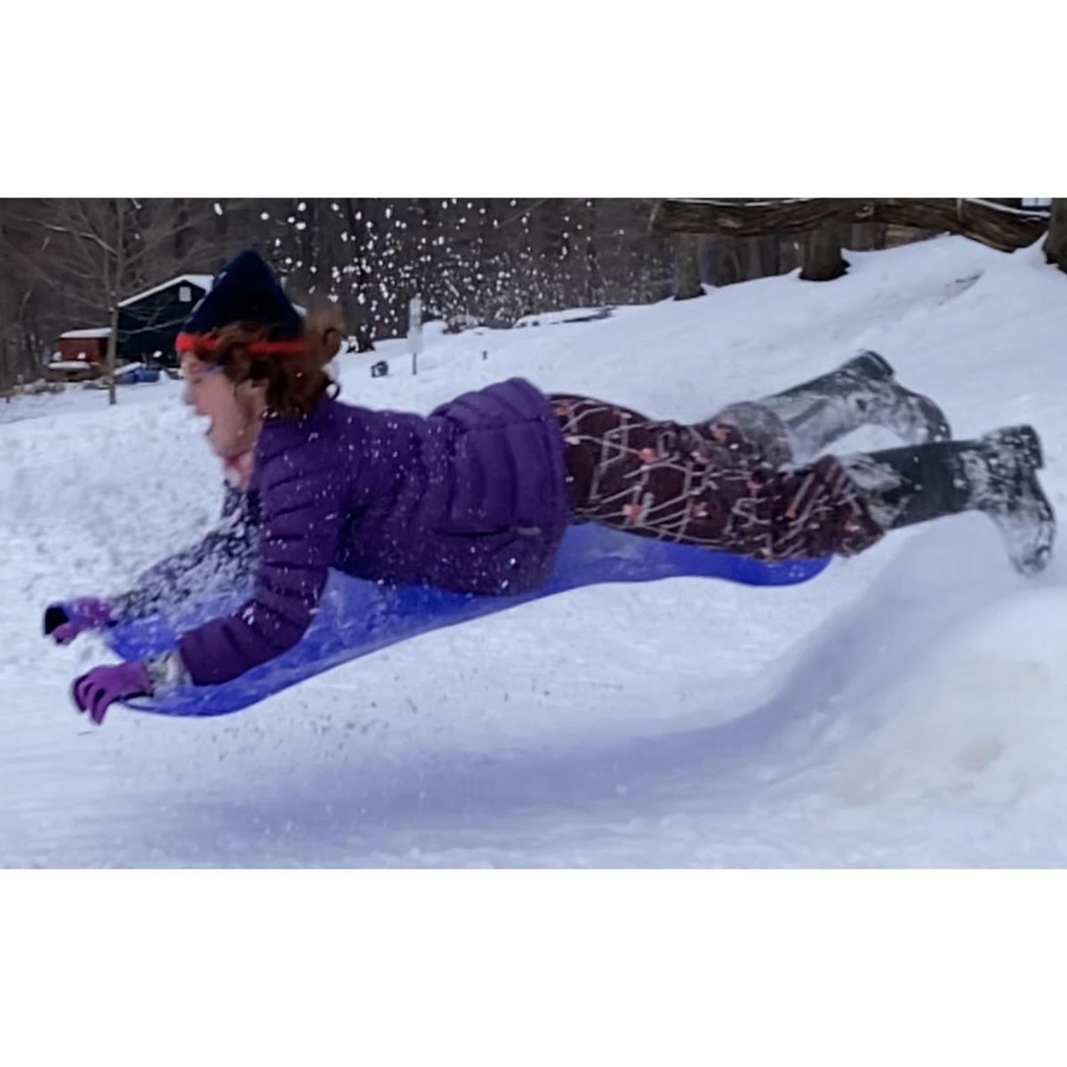 Snow Board Mat Snowboard Skiing Pad Snow Sled Blue Adults