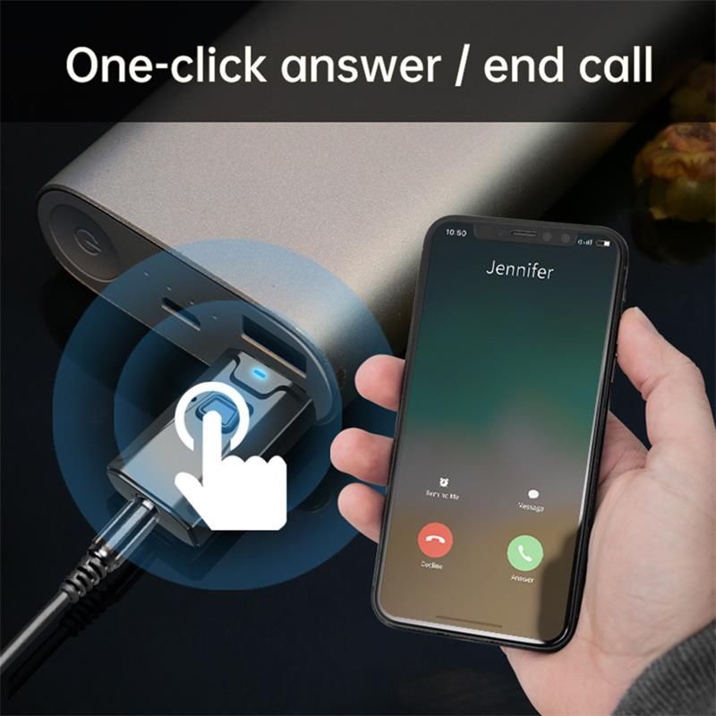 USB Bluetooth 5.0 Transmitter Receiver Mic 3 In 1 EDR