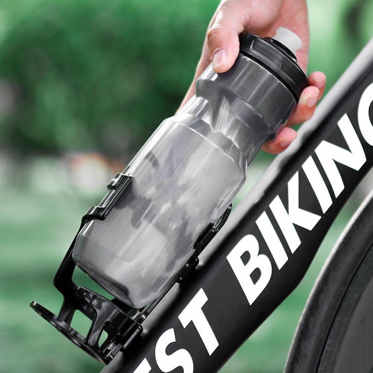 Bike Water Cup Holder Strong Bearing Bicycle Bottle Holder Black