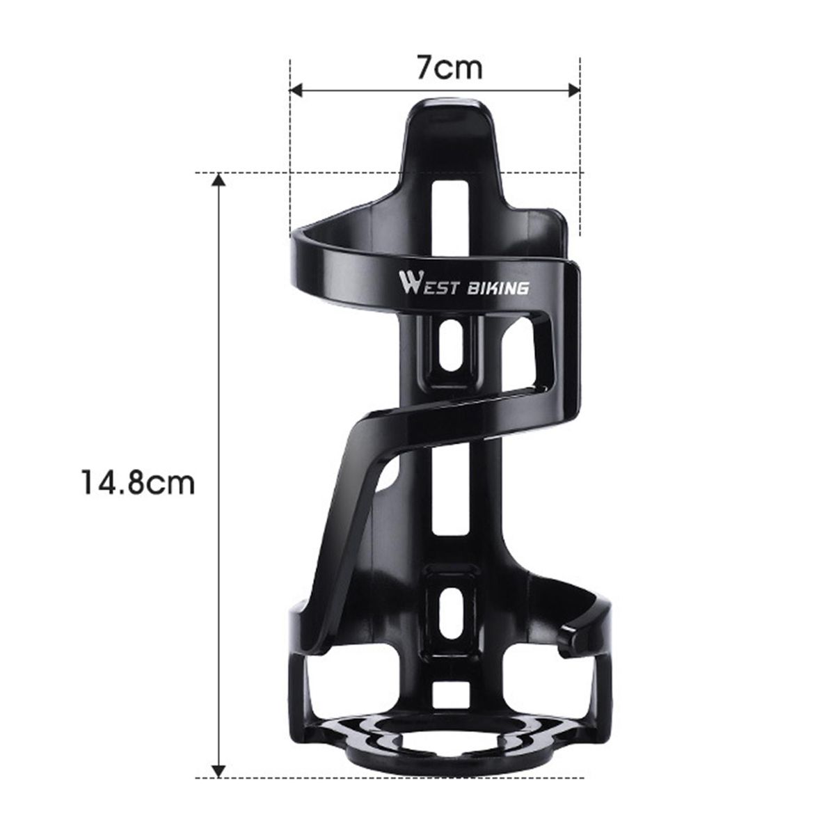 Bike Water Cup Holder Strong Bearing Bicycle Bottle Holder Black