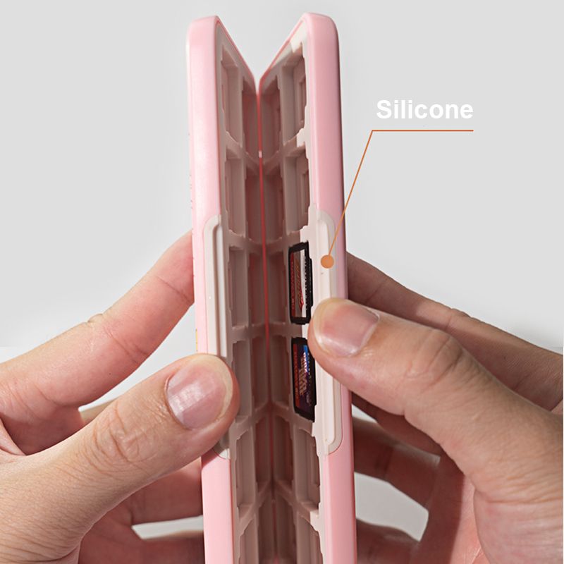 Nintend Switch Accessory 24 In 1 Magnetic Game Memory Cards Micro SD Case Holder For Nintendo Switch OLED Cartridge Storage Box