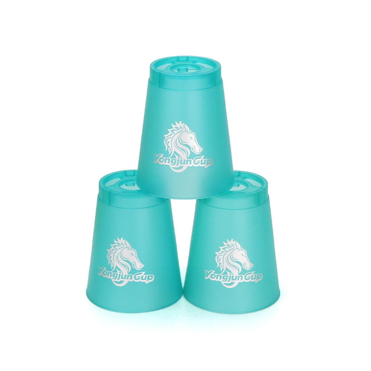 12PcsPack Cup Stacking Toy High Quick Speed Cups Kids Party Challenge Game Green