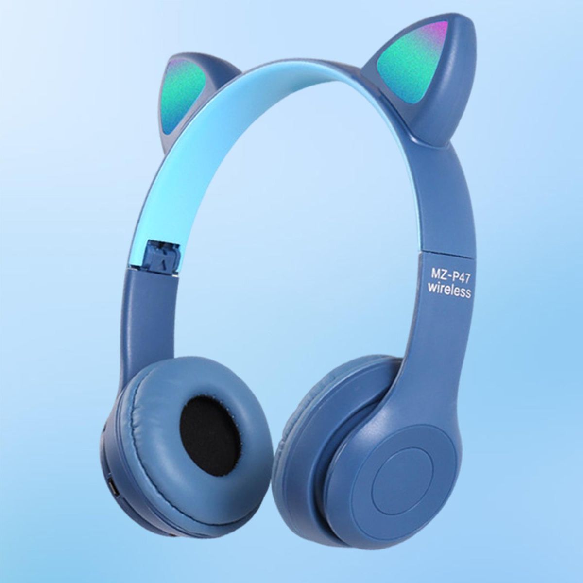 Wireless Headset Stereo Gamer Headset Dark Blue B
