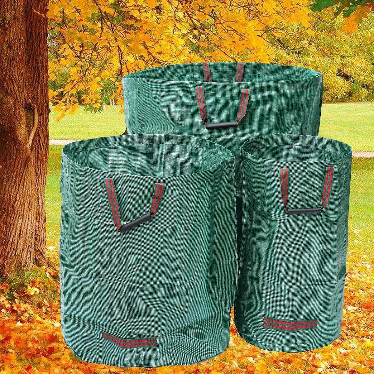 Heavy Duty Garden Waste Bag Reusable Refuse Sack Rubbish Leaves Grass Bin 6 Size 72 Gal / 272l