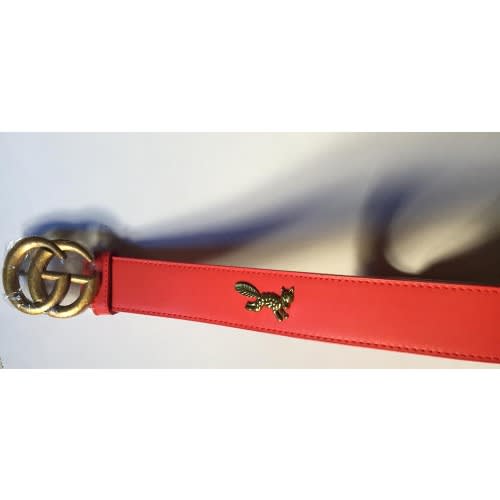 Luxury Leather Men's Stylish Belt - Red
