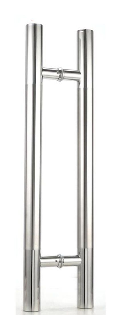Silver-High-grade Stainless SteelDoor Handle Diameter 38mm Brushed/Polishing Bathroom Shower/wooden Door Armrest GlHardware