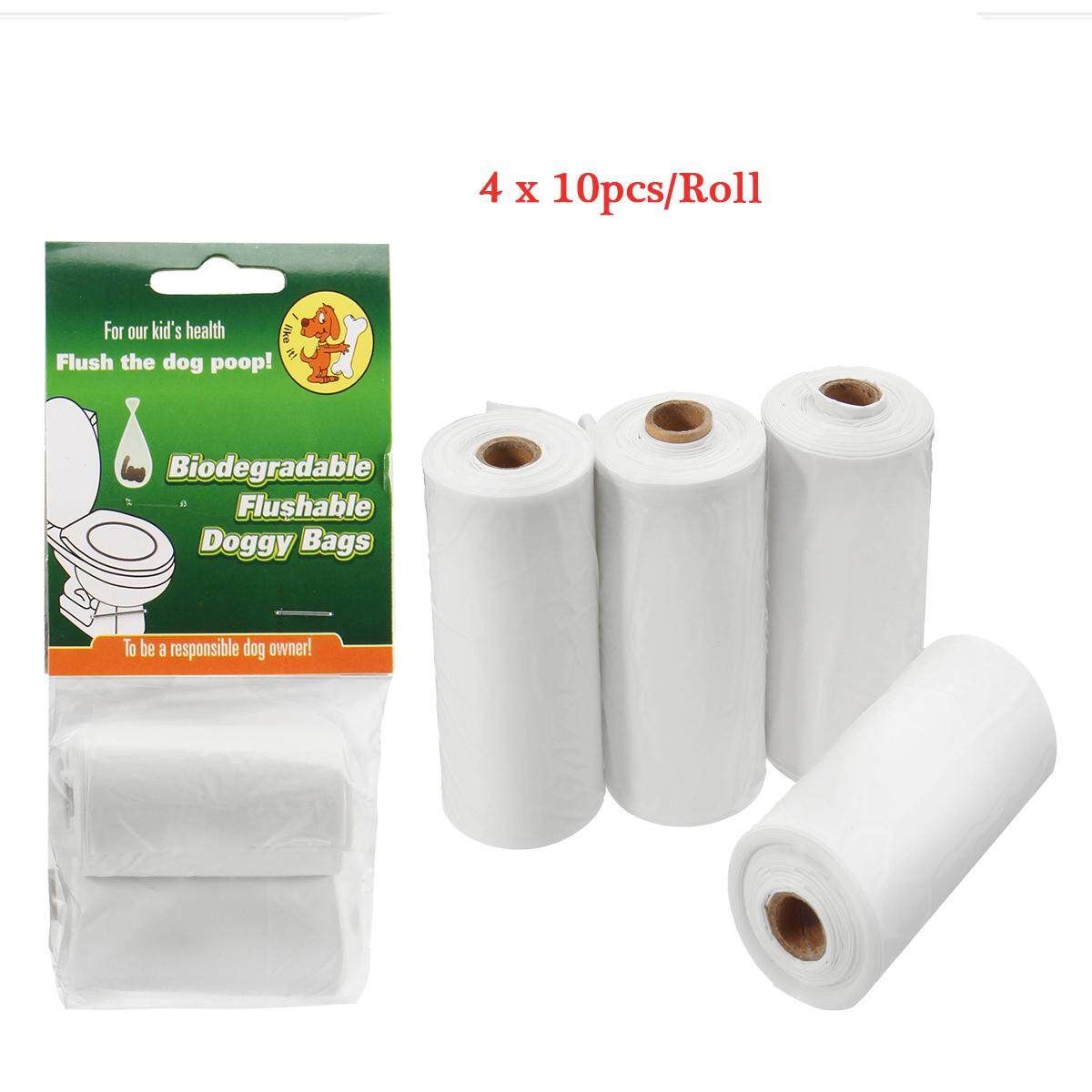 4Pcs Earth Friendly Eco Friendly Dog Pet Waste Biodegradable Poop Bags / Dispenser Four Suits