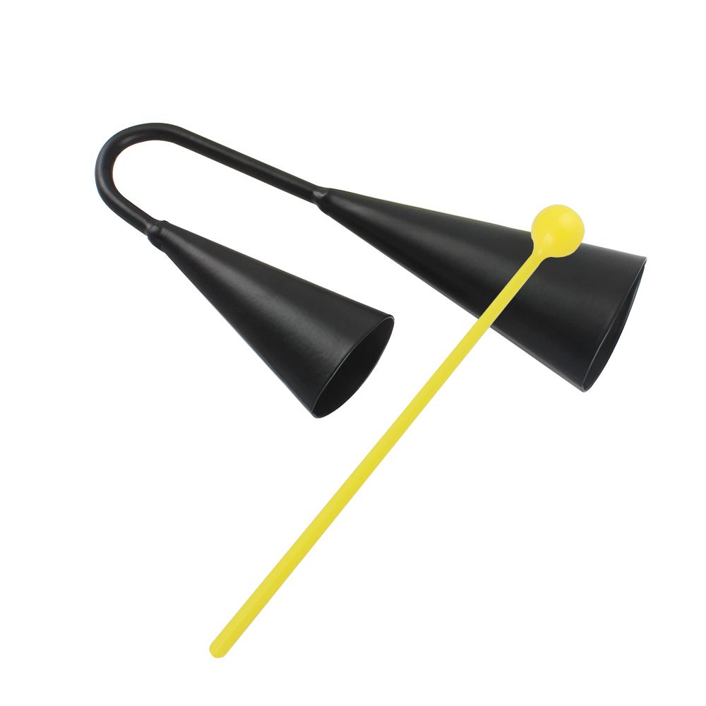 Two Tone Metal A-go-go Bell Cowbell Percussion Instrument