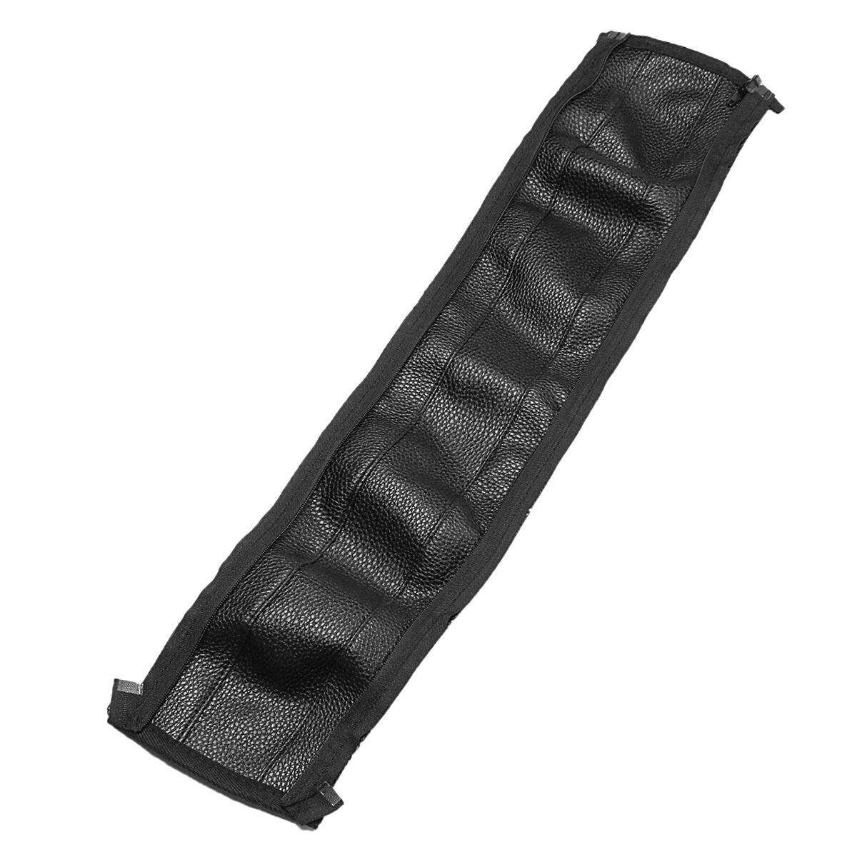 Grip Handle Leather Sleeve Cover For Babyzen YOYO Stroller Handle Zipper Leather Case Black