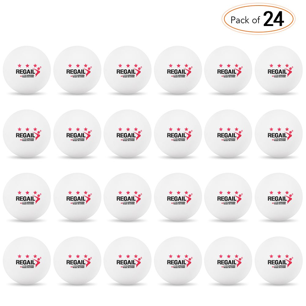 24Pcs 3-Star 40mm Table Tennis Balls Ping Pong Balls
