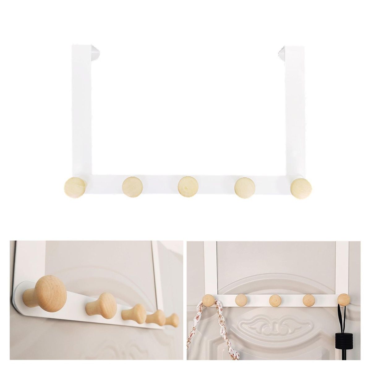 Door Coat Hook Bedroom Bathroom Hanging Clothes Hook