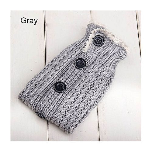 Winter Women's Open Weave Button Leg Warmer Boot Socks (Khaki)