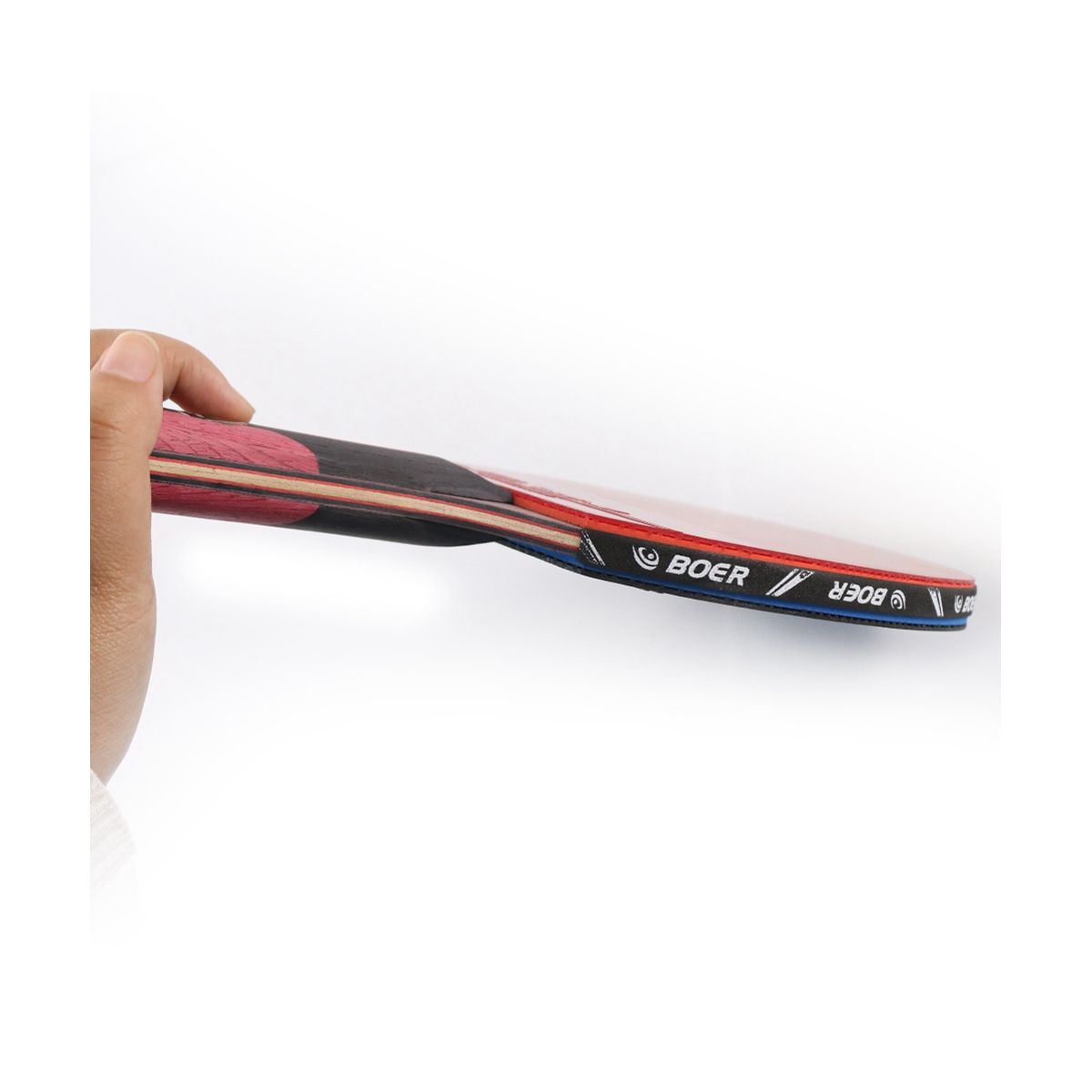 Carbon Black Blade Table Tennis Racket with Rubber Table