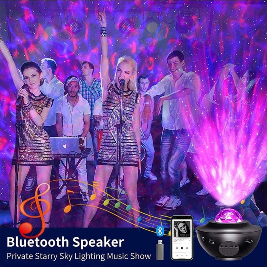 Starry Light Projector Multicolour With Mp3 Sound Speaker