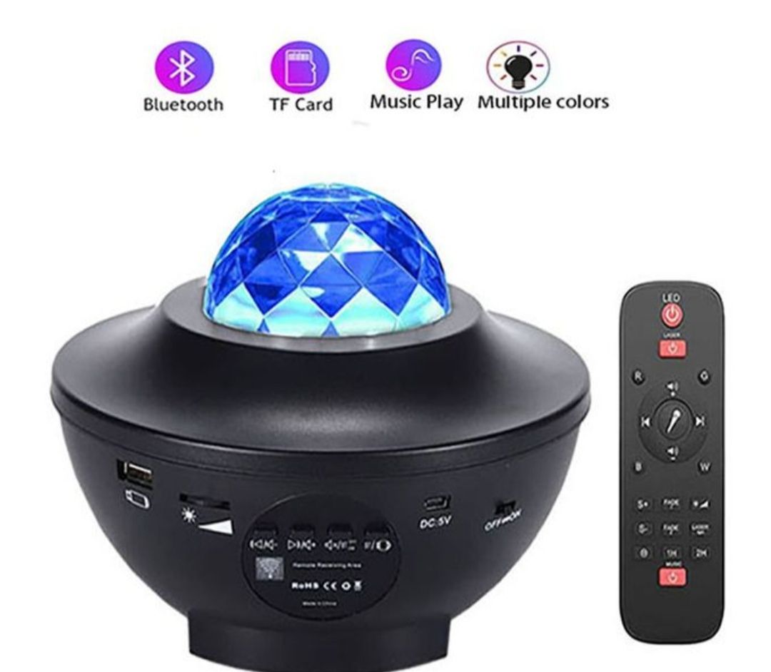 Starry Light Projector Multicolour With Mp3 Sound Speaker