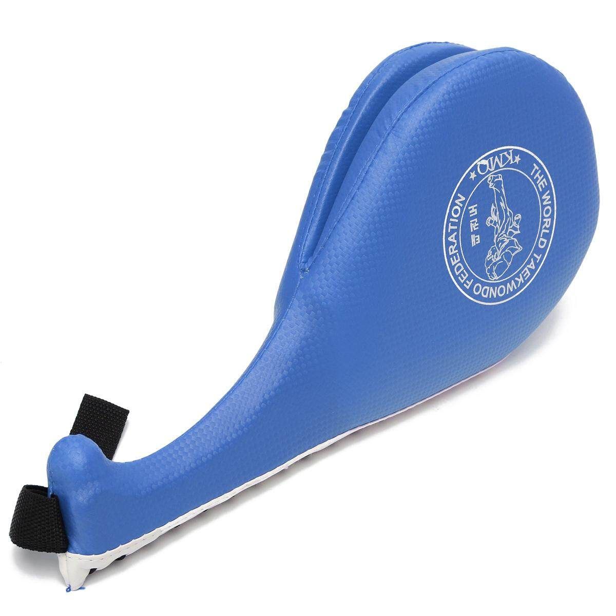 2pcs One Taekwondo Double Kick Pad Target Tae Kwon Do Karate Kickboxing MMA Training Blue