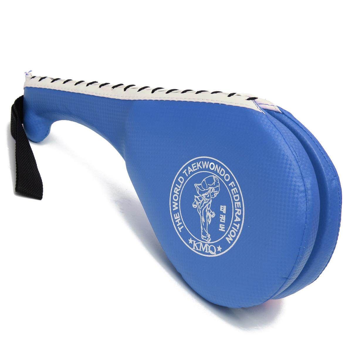 2pcs One Taekwondo Double Kick Pad Target Tae Kwon Do Karate Kickboxing MMA Training Blue