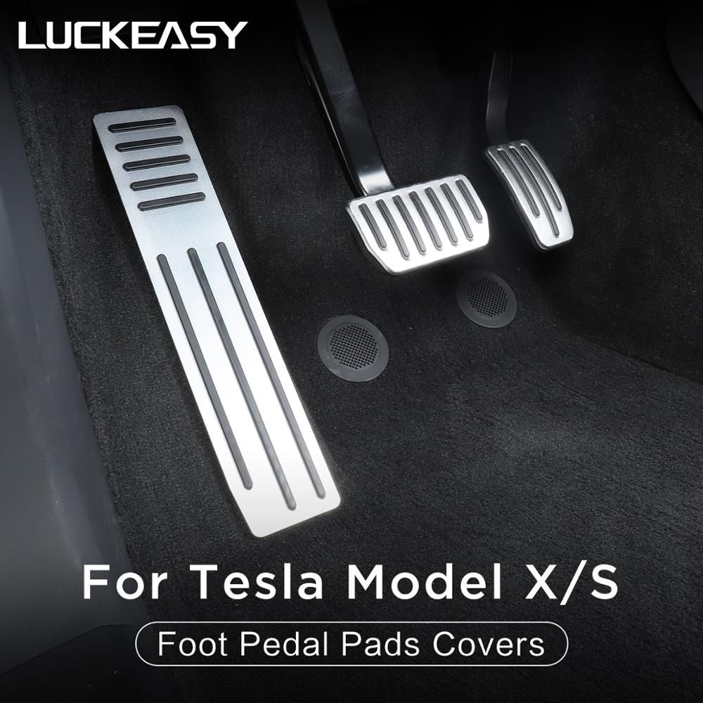 LUCKEASY Car Accessories Interior Modification For Tesla Model X Tesla Model S Stainless