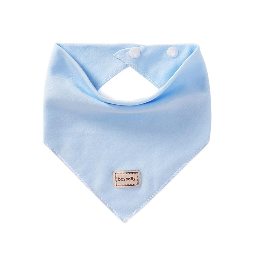 Cute Newborn Baby Boys Girls Kid Cartoon Hats+Triangle Bibs Sets Blue