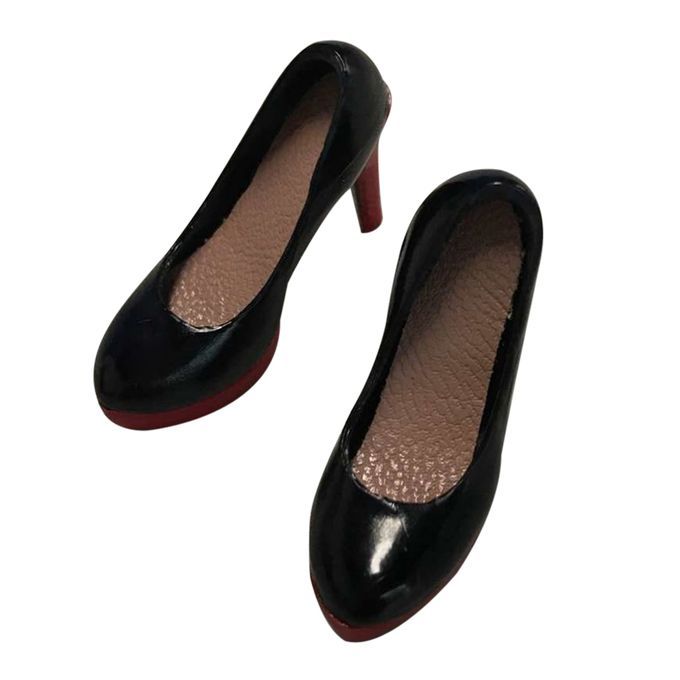 1:6 Black Slip Dress Skirt Briefs High Heels Set For 12'' Action