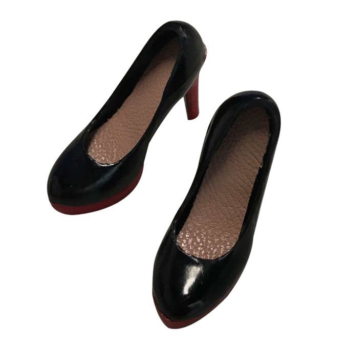1:6 Black Slip Dress Skirt Briefs High Heels Set For 12'' Action