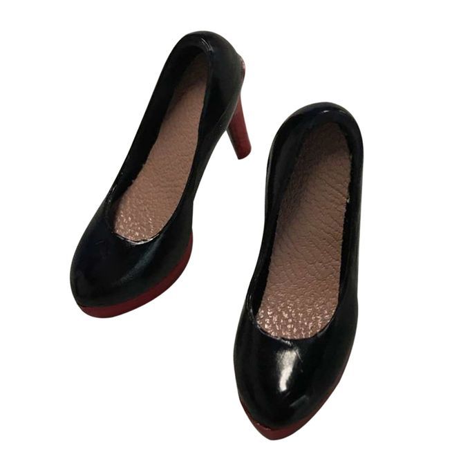 1:6 Black Slip Dress Skirt Briefs High Heels Set For 12'' Action