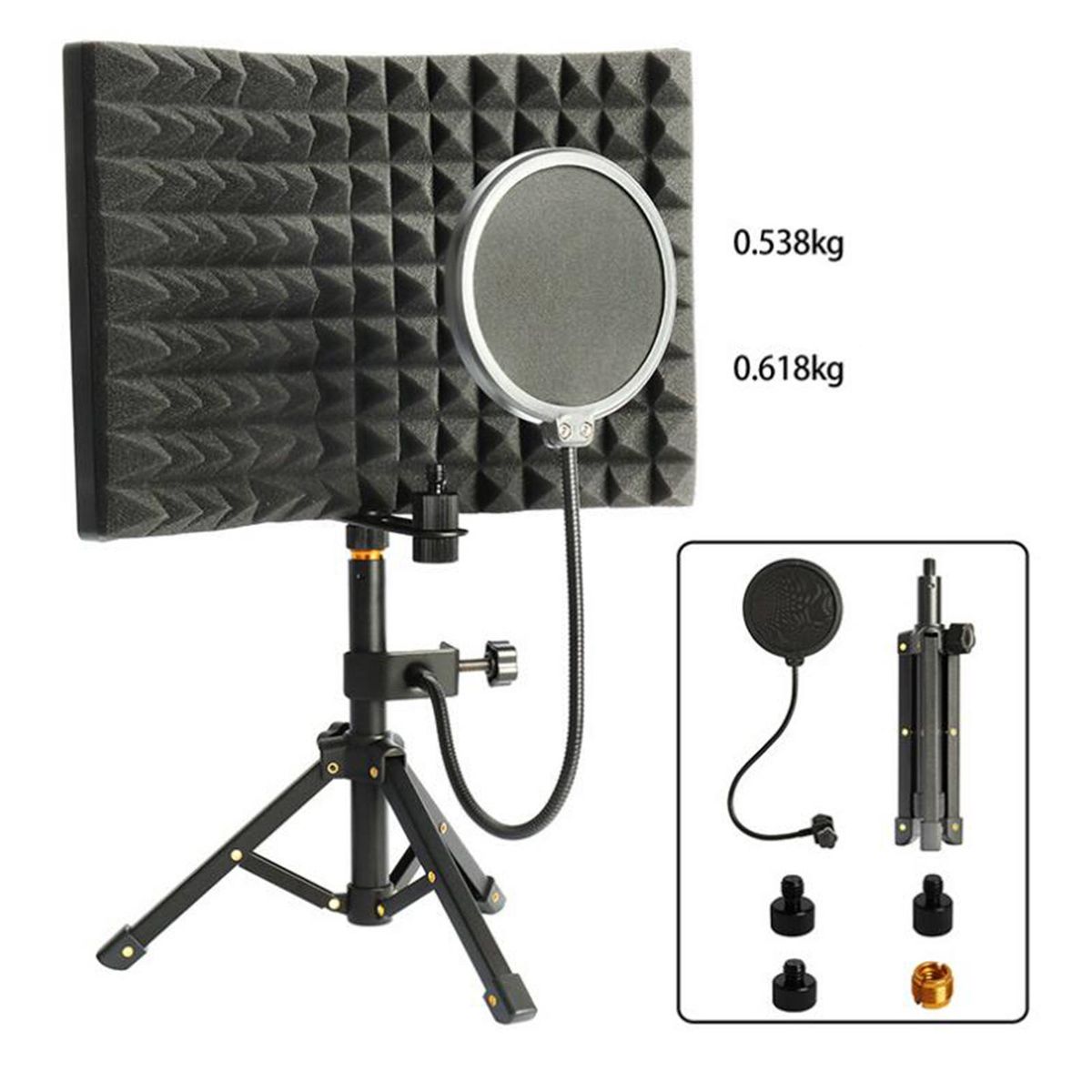 3 Microphone  , Desktop Foldable