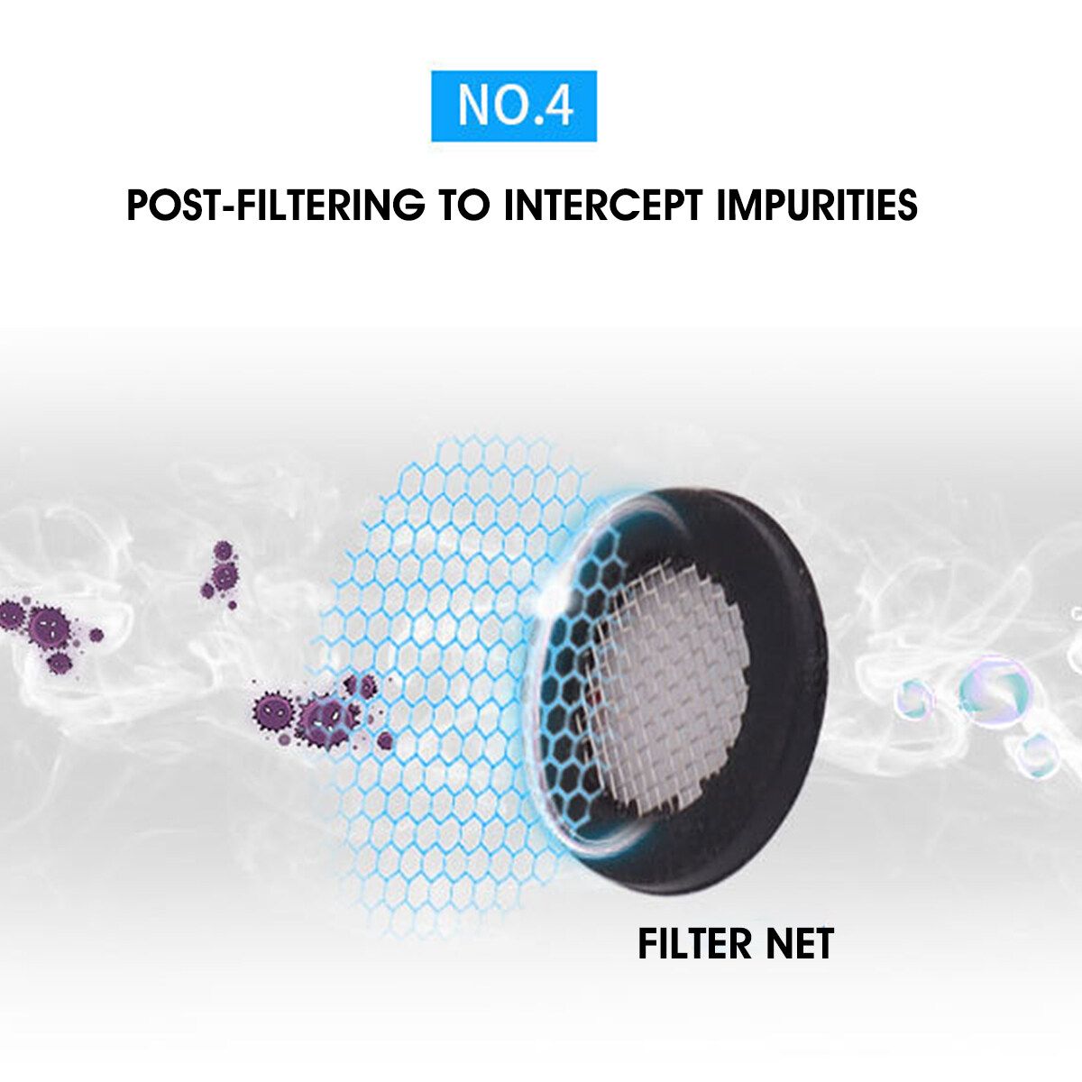 4 Layer Filtration Faucet Bath Water Purifier Shower Front Filter Water Filter