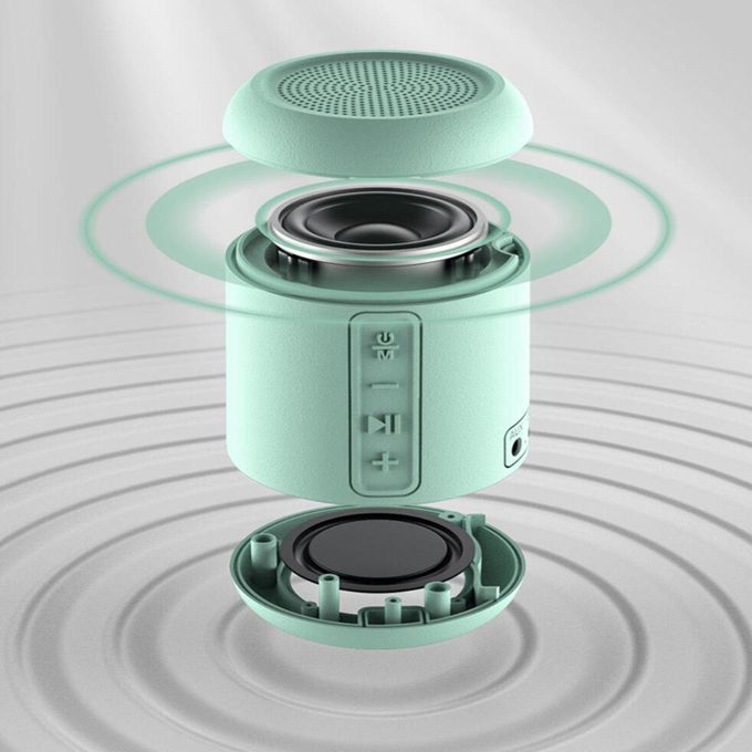 Wireless Speakers Surround Deep Bass 1400mAH Gift For Home White