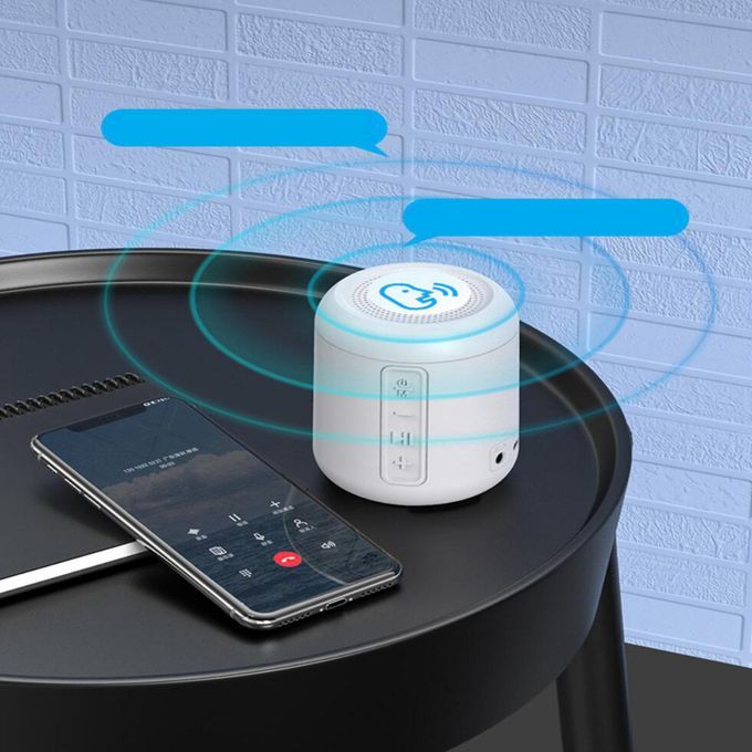 Wireless Speakers Surround Deep Bass 1400mAH Gift For Home White