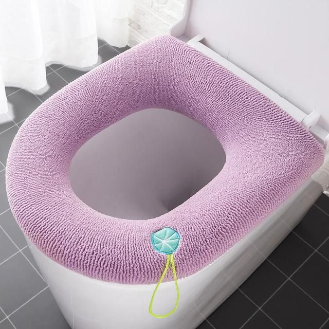 2PCS O-shape Pad Bidet Closestool Mat Cover