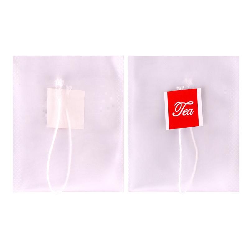 100Pcs Tea Bag Infuser with  Heal Seal 7 x 6cm Sachet Filter Paper Nylon Teabags Empty Tea Bags
