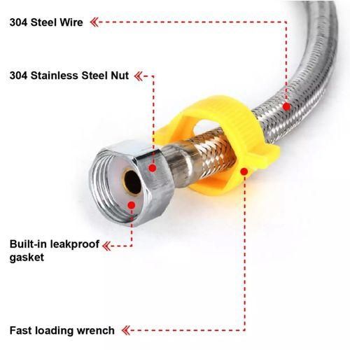 Stainless Steel 304 Braided High Pressure Flexible Water