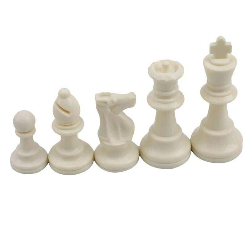 Plastic Chess Pieces 8.5cm Large Chess Adult Children's Game Puzzle High Quality Backgammon Toys
