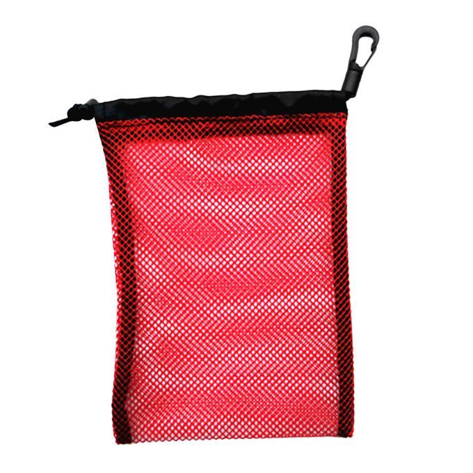 Dive Drawstring Mesh Bag Storage Holder For Diving Red