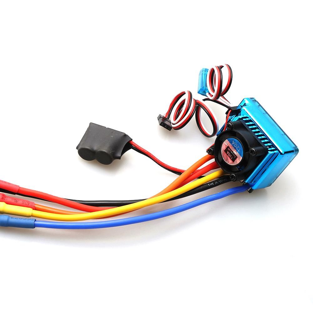 120A Sensored Brushless ESC Electric Speed Controller with BEC XT60 Connector for RC Car Boat