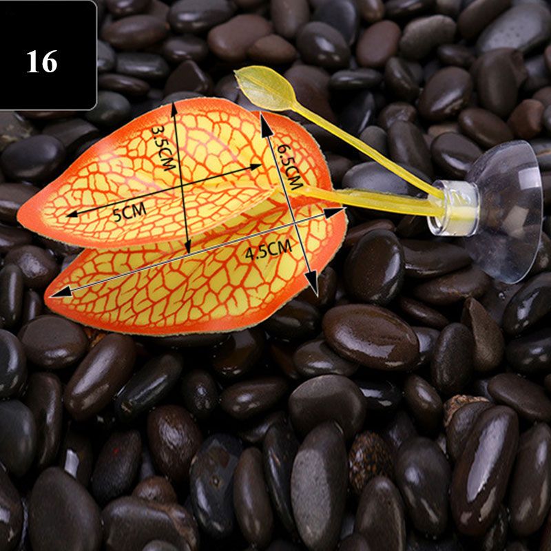 Aquarium Betta Leaf Artificial Plant Fish Oviposition Rest Bed Fish Tank Floating Bed Leaf Hammock Fighting Fish Aqarium Decor A-16