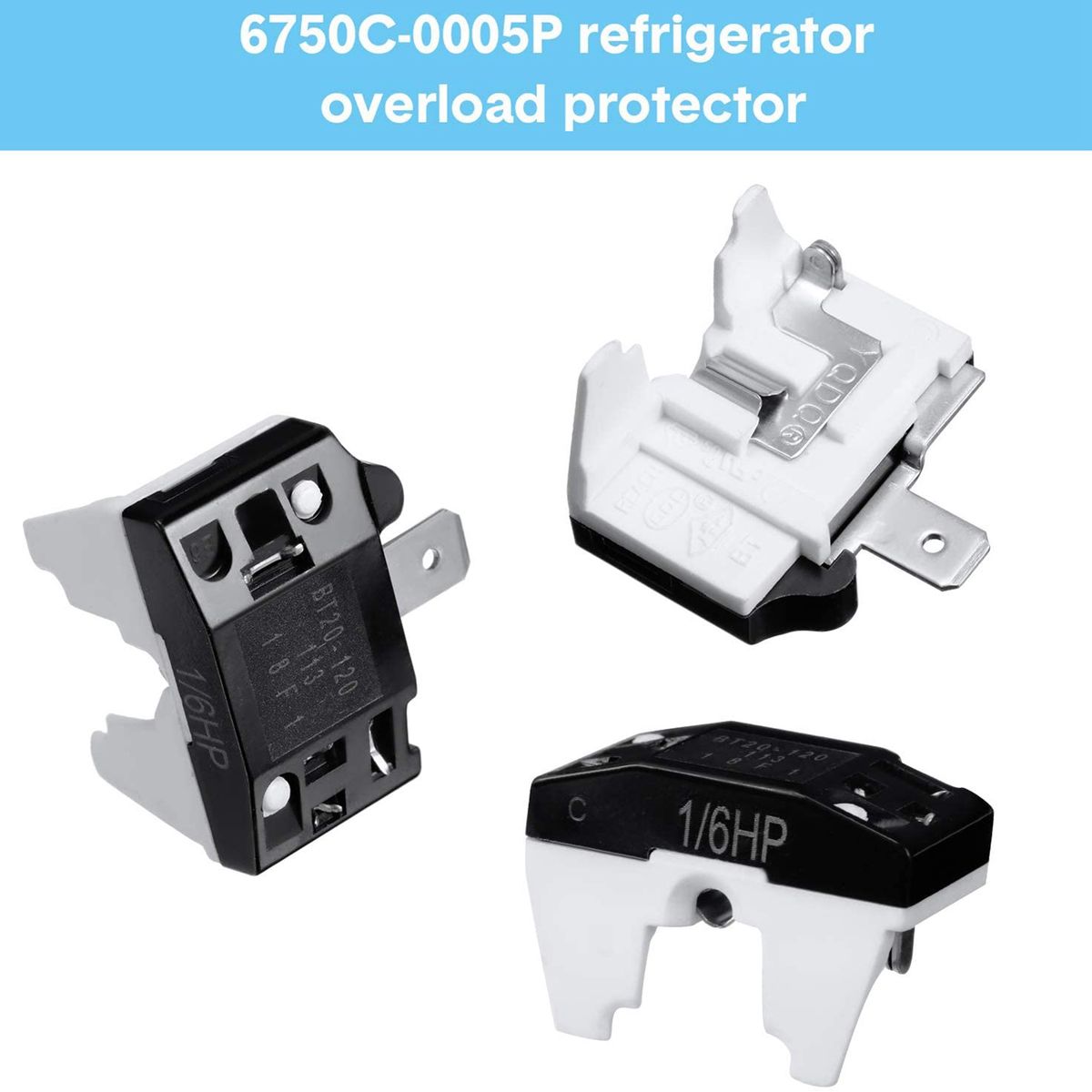 PTC Starter Relay And 6750C-0005P Refrigerator Overload
